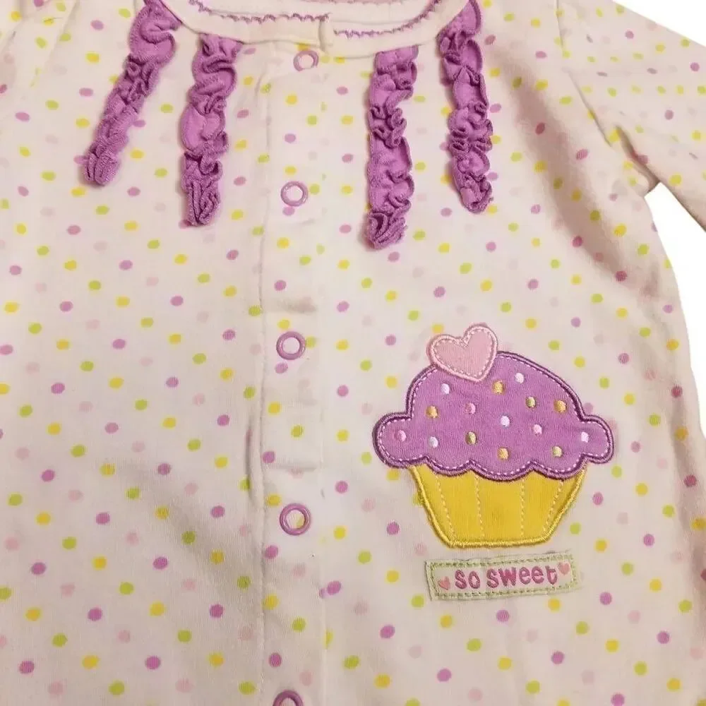 Little Wonder cupcake footed pajamas 0-3 mo